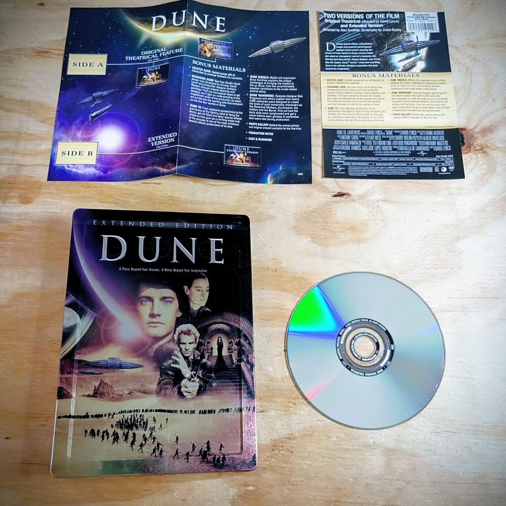 Dune Steelbook DVD Extended Edition 1984 David Lynch Movie Two Versions Set 2005